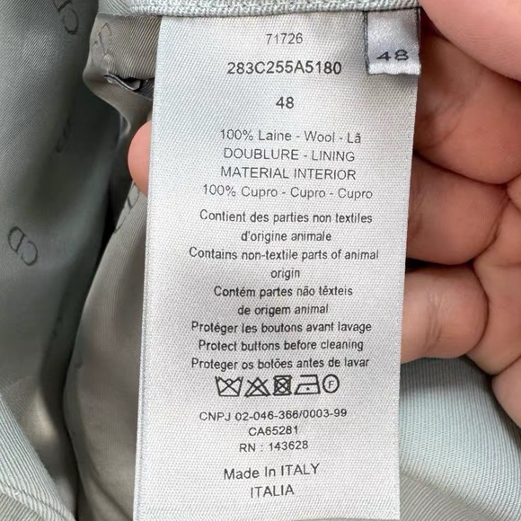 🚩steal Authentic Dior Light Gray Women's Blazer - Picture 6 of 7